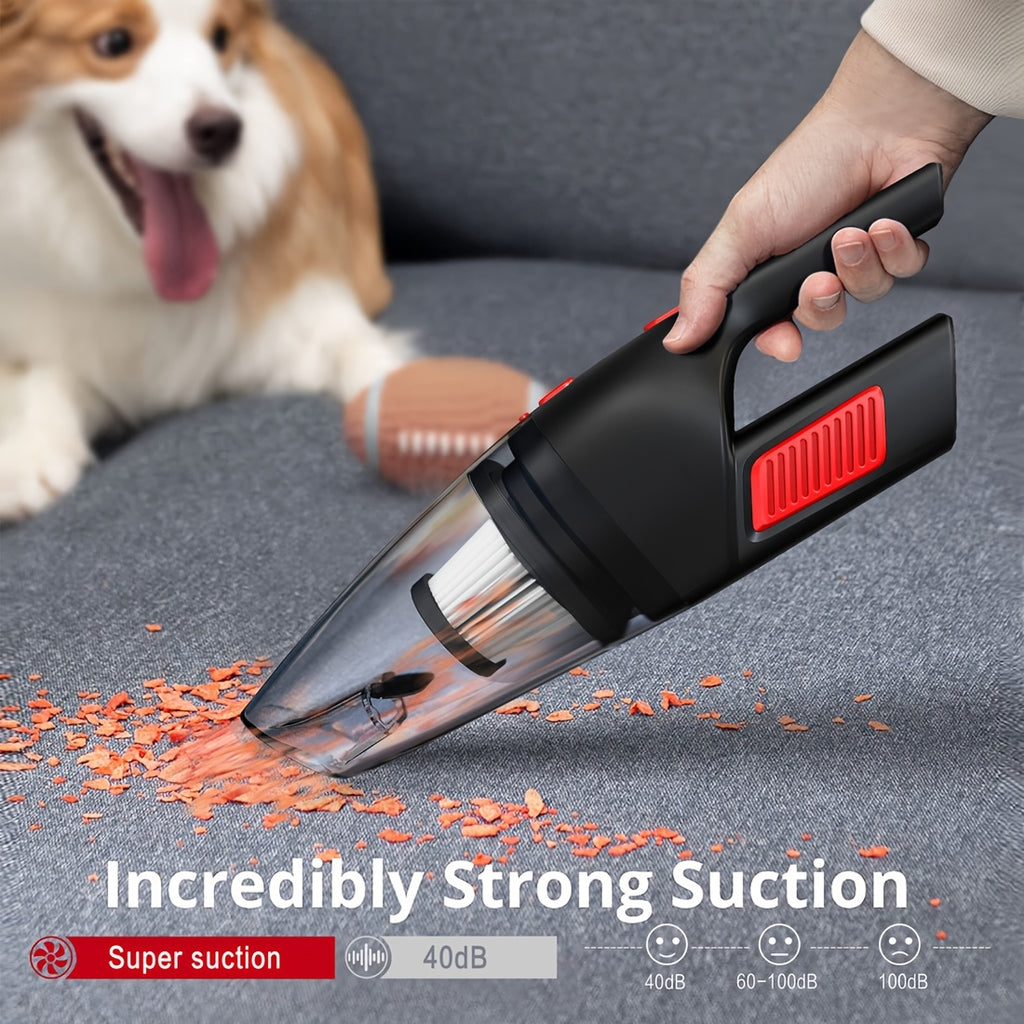 Wireless Convenient Handheld Car Vacuum Cleaner, Powerful Suction Kitchen Floor Cleaning Supplies, USB Charging Mini Cleaning Dust Collector, Suitable For Cars, RV, Home, Office, Industrial Sites And Other Gap Tools