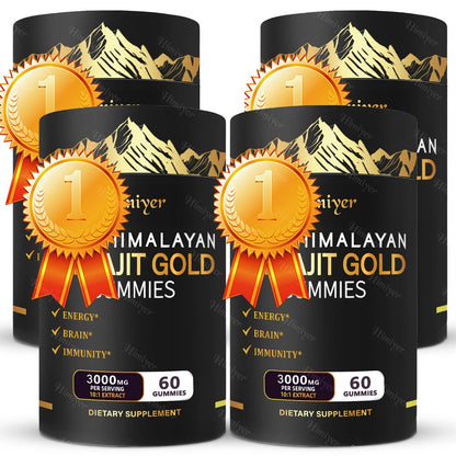 Shilajit Supplement 3000mg with Ginger, Ginseng & Ashwagandha — Pure Fulvic Acid & Multi-Mineral Phytonutrient Formula for Energy, Vitality, Strength & Whole-Body Wellness | 1-3 Bottle Options