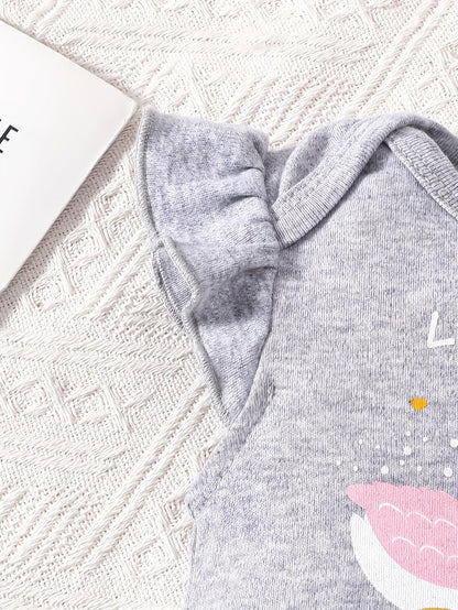Baby Girl Cartoon Jumpsuit - Summer