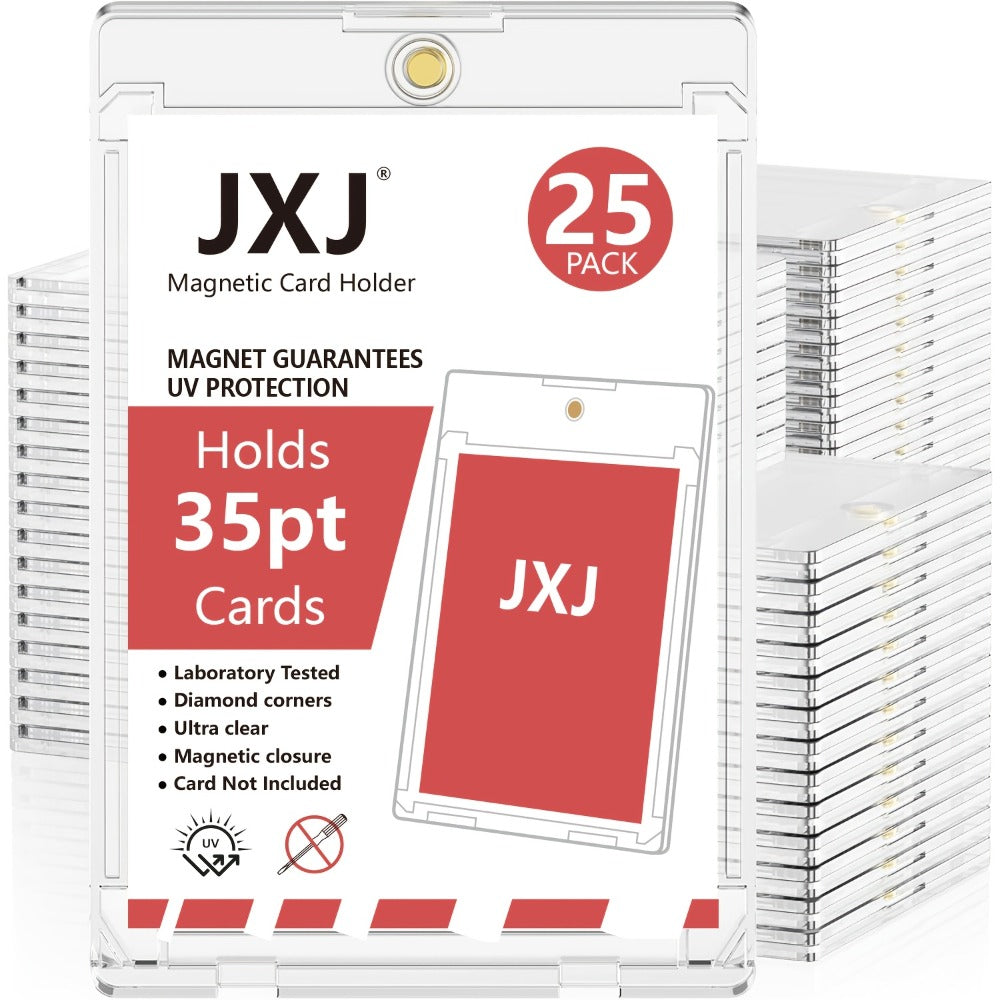 Magnetic Card Holders 35pt Hard Plastic Trading Card Sleeves Protector for Baseball Pokemon Sports Cards Bulk Pack 25 50 100 200 400