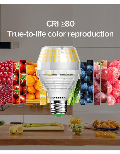 A19 LED Light Bulb 20W 3000 Lumens 250W Equivalent High Brightness Non-Dimmable – E26 Base 270 Degree Beam Angle 25000H Lifespan, 5000K Daylight & 3000K Warm White for Home Office Indoor Lighting