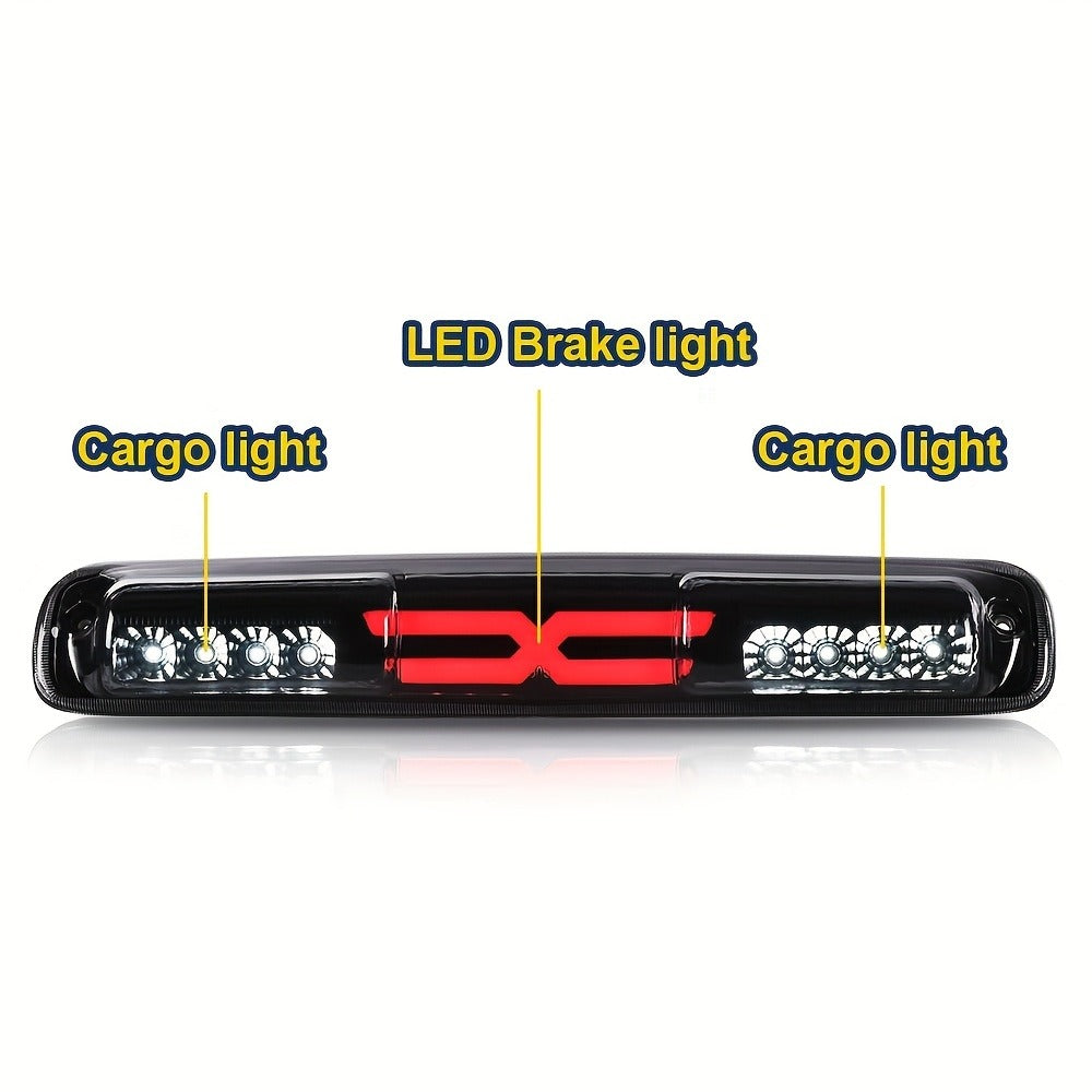 LED Third Brake Light Cargo Lamp for Chevy Silverado GMC Sierra 1500 2500 3500 1999–2007 – DOT Approved 12V-24V Polycarbonate Lens Plug-and-Play