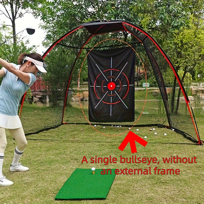 Golf Practice Target Frameless No-Net Design | Portable Indoor & Outdoor Golf Training Aid with Multiple Target Zones for Home Driveway & Backyard