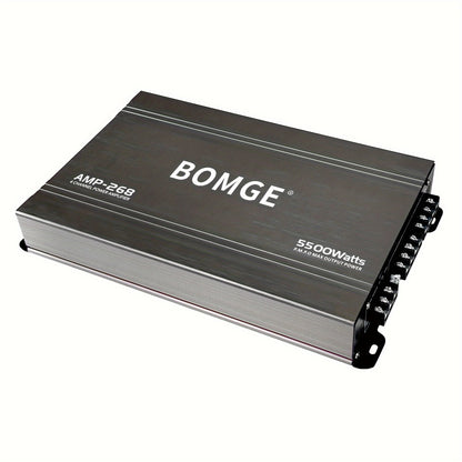 BOMGE 4-Channel Car Amplifier 2500W Max Power for Subwoofers & Speakers Full Range Class AB Vehicle Audio Amp AMP-228 AMP-268-A AMP-268-C for Car Truck SUV Sound System Upgrade