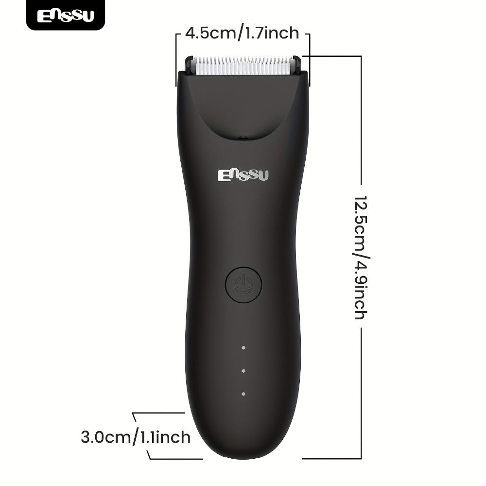 Electric Groin Ball Shaver Body Hair Trimmer for Men & Women Replaceable Ceramic Blade Bikini Trimmer Professional Body Groomer Clipper Painless