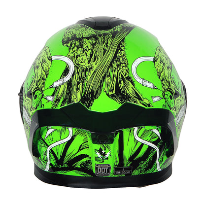 Full Face Motorcycle Helmet DOT Approved – Dual Visor Anti-Fog Pinlock Shield, Street Bike Adult Helmet with Sun Inner Shield, Aerodynamic Thermoplastic Shell, S/M/L/XL
