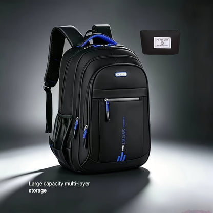 Business Travel Backpack for Men – Large Capacity Durable Nylon, Multi-Compartment, Adjustable Shoulder Straps, Dual-Purpose Campus & Work Bag | Available as Body Bag or Handbag & Shoulder Bag Set