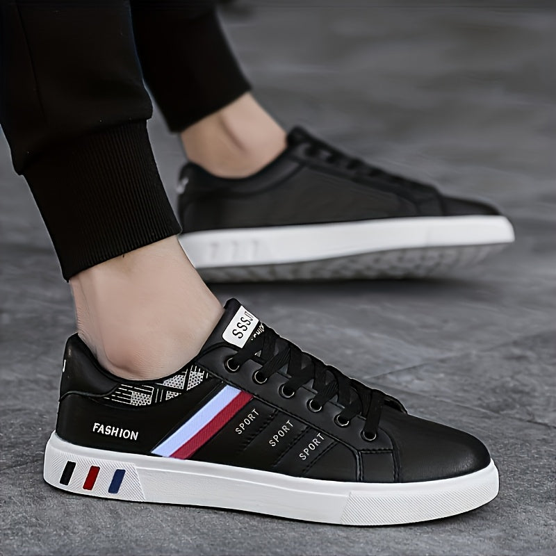 Men's Athletic Shoes - Breathable Comfort & Lace-Up Fit