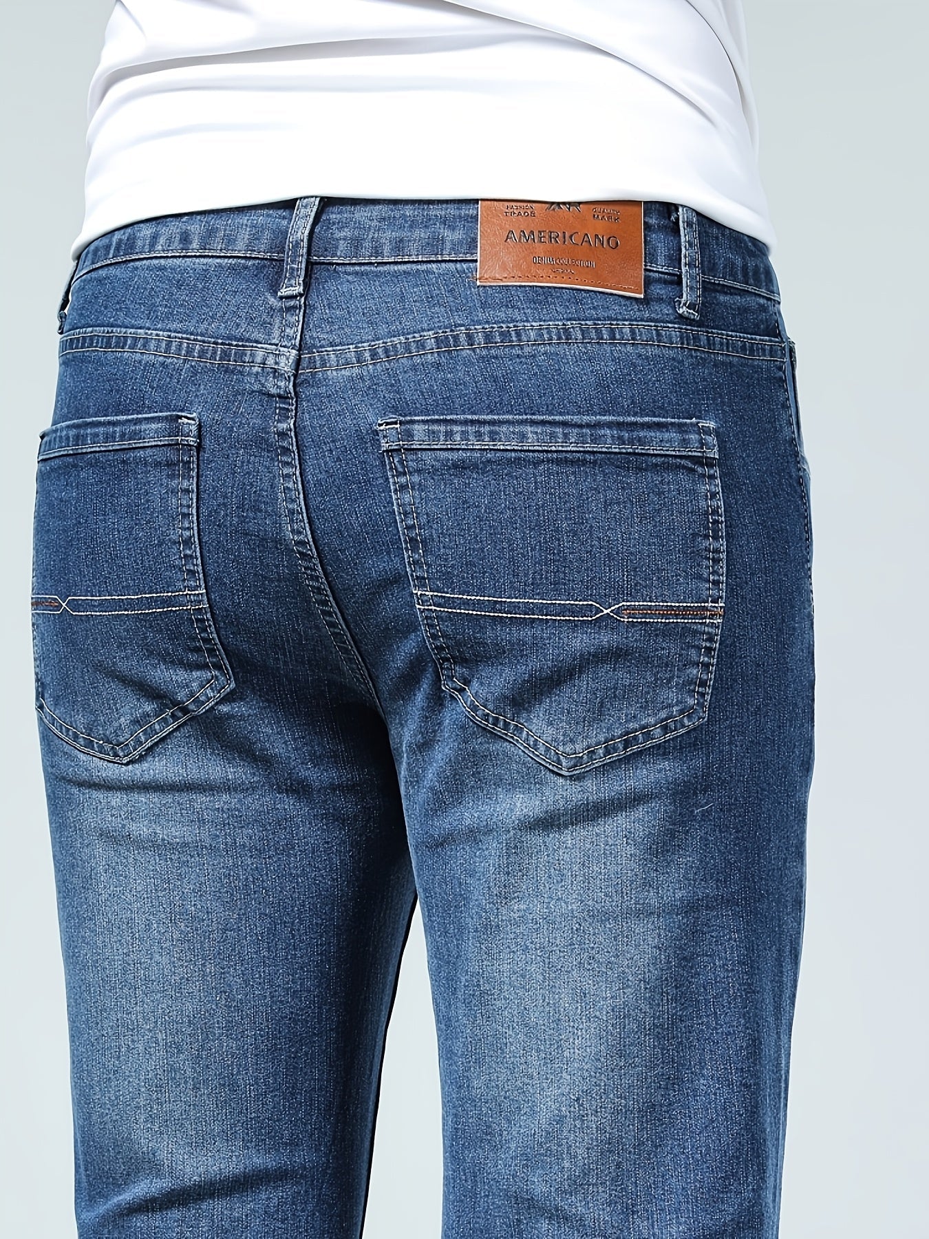 Men's Slim Fit Jeans - Classic Wash Clean Finish Streetwear 181029