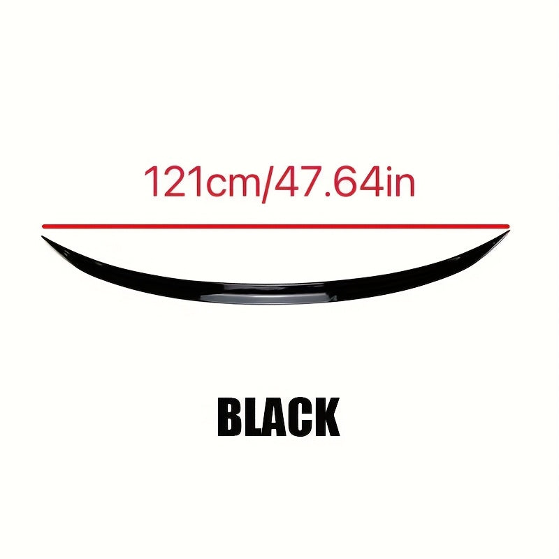 Polished Rear Wing Trunk Spoiler Lip Kit for Audi A3 S3 RS3 A4 S4 B9 A6 Sedan - PVC Body Kits, High-Quality End, Easy Installation, Lip Spoiler Kit
