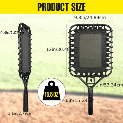 Baseball Softball Fungo Bat Racket for Coaches & Parents – 15 oz Lightweight Practice Bat for Hitting Grounders, Fly Balls & Fielding Drills with Large Shoulder Bag Included