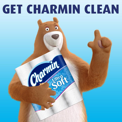 Charmin Ultra Soft Toilet Paper Mega Roll - 2-Ply 200 Sheets per Roll, Soft & Strong Bath Tissue, Available in Mega, Double, 16ct, 30ct, 328ct Bulk Pack Options for Home, Office & Commercial Use