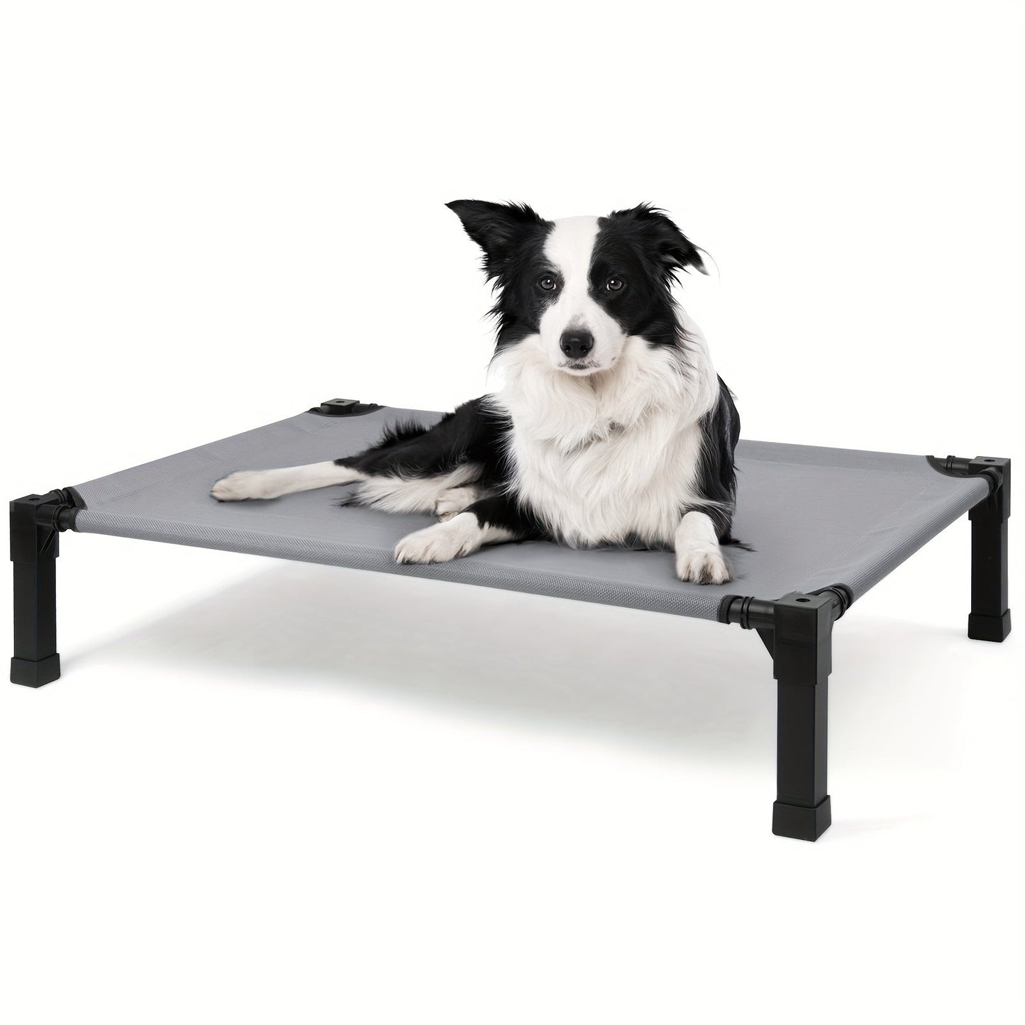 Elevated Dog Bed Cooling Raised Cot with Metal Frame – Washable Breathable Mesh, No-Slip Feet, Portable Dog Cot for Indoor & Outdoor Use, 4 Sizes, 7 Colors