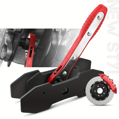 Brake Caliper Piston Compression Tool 360° Swing Ratchet – Single Dual 4-Piston Fixed Floating Disc Brake Calipers, Alloy Steel, 2 Spacers, Auto Brake Repair Tool for Cars SUVs Trucks