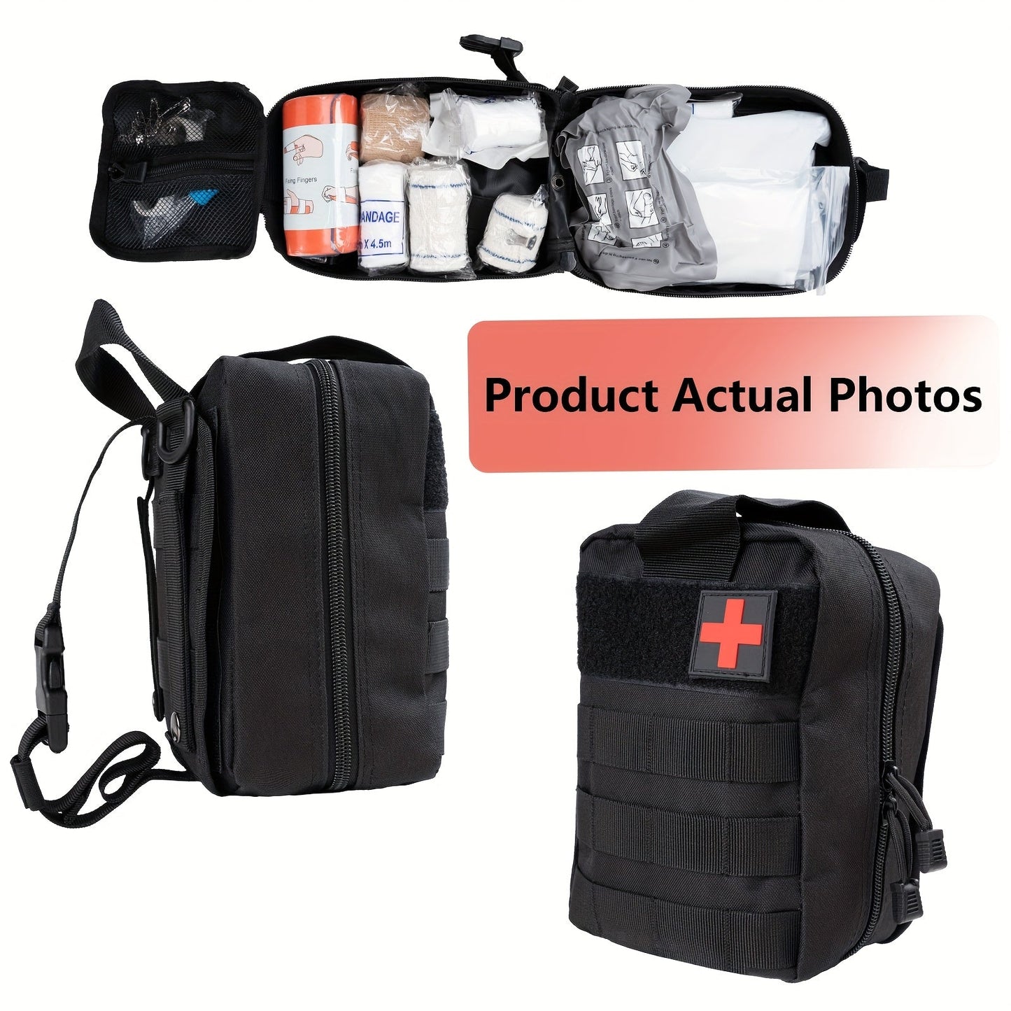 379-Piece First Aid Kit – Complete Emergency Safety Supplies for Home, Outdoor Hiking, Camping & Survival