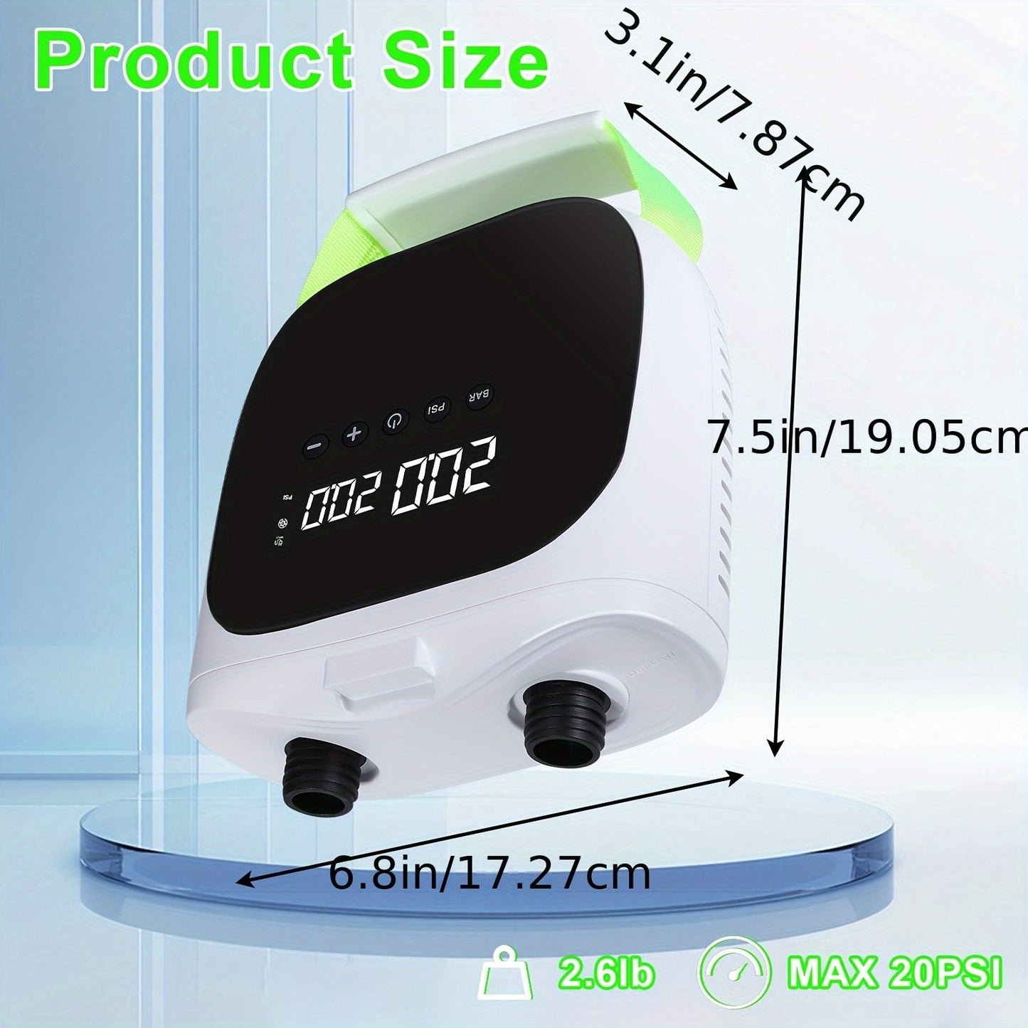 Electric SUP Pump 20PSI Portable Paddle Board Air Pump Quick Inflate Deflate for Stand Up Paddle Boards Kayak Inflatable Boat Tent Outdoor