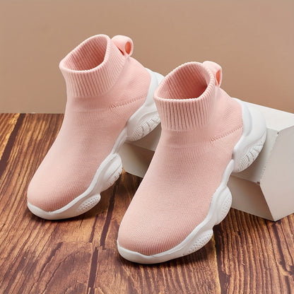 Kids Sock Sneakers - Breathable High-Top Running Shoes