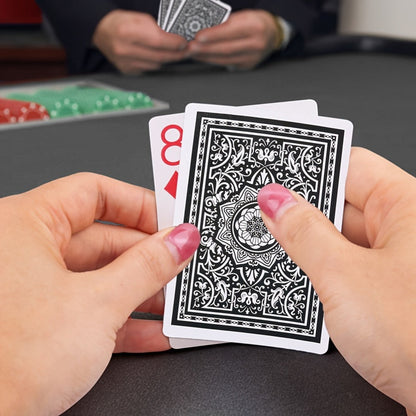 Jumbo Index Playing Cards 12 Decks (6 Red & 6 Black) – Large Print Poker Size Card Set for Texas Hold'em Blackjack Euchre Bridge Family Game Night Party & Senior Players