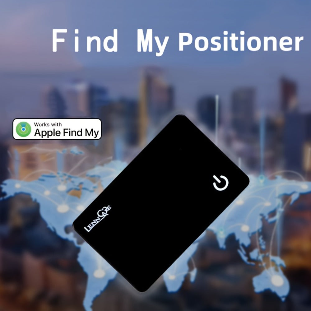 GPS Tracking Card No Subscription Real-Time Locator – Apple Find My Compatible (iOS) Global Coverage Hidden Tracker for Wallet Car Bag Vehicle Anti-Lost Tag
