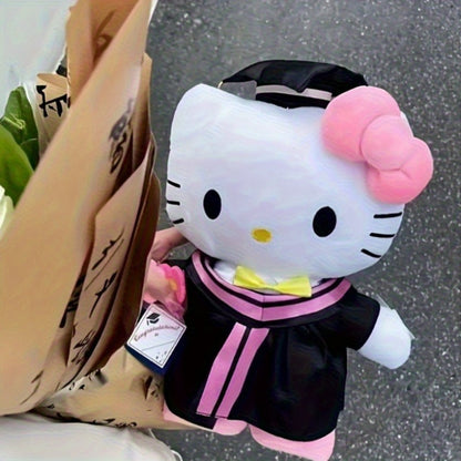 Hello Kitty Graduation Cap and Gown Set — Officially Licensed Sanrio Doctoral Cap & Bachelor Gown, Kawaii Grad Gift for Girls & Teens, Graduation Photo Prop, Party Decor, Bouquet Decoration, Student Prize