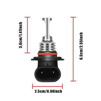 4pcs 9005+H11 36000LM 6000K Bright White LED Headlight Bulb High Low Beam Plug And Play, Without Battery