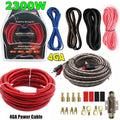 4 Gauge Car Audio Cable Kit Amplifier Install Amp RCA Subwoofer Sub Wiring 2300W