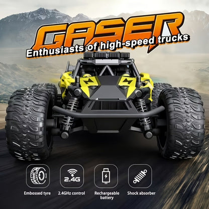 High-Speed RC Off-Road Car 30KM/H – 2.4GHz Remote Control Truck with Alloy Construction, All-Terrain 4WD Vehicle for Kids & Adults, Birthday Gift for Boys, Available in Red & Yellow