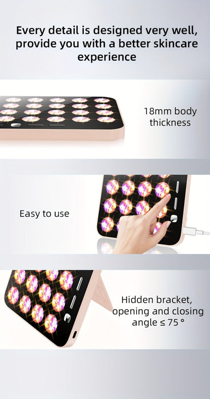 LED Light Therapy Device for Face & Body with Stand - Home Spa
