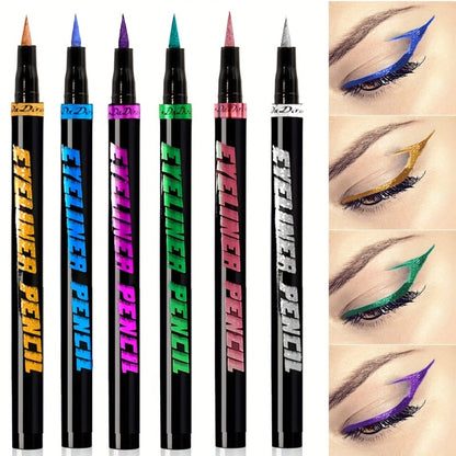 Eyeliner Pencil Set Waterproof 6 Colors Smudg1e Proof Long Lasting Colored Eye Liner for Women Pigmented Gel Eyeliner Pencils Makeup Kit Holiday Gift