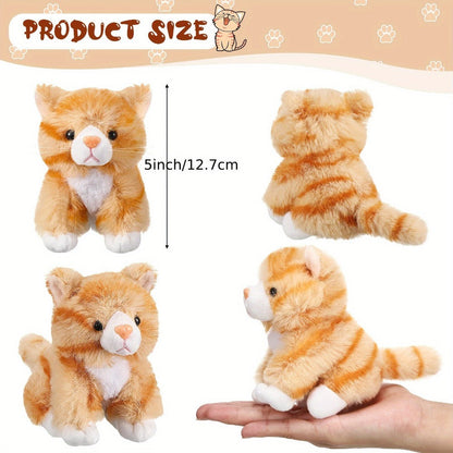 Kitten Stuffed Animal Plush Bulk 16 Pack 5 Inch – Assorted Cute Cat Plush Toys for Party Favors, Birthday Gifts, Classroom Rewards & Halloween Christmas Giveaways
