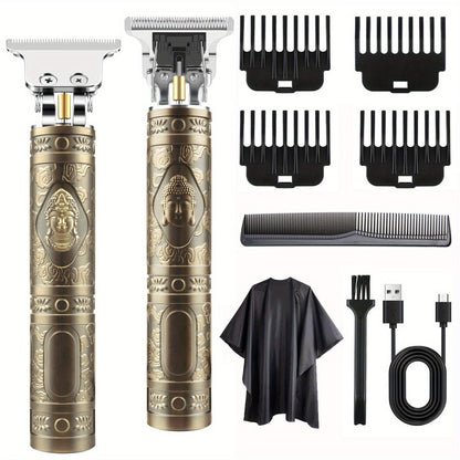 Electric Hair Clipper & Beard Trimmer Set for Men – USB Rechargeable Cordless Haircut Kit with 4 Guide Combs | Professional Home Barber Grooming Tool | Perfect Father's Day & Birthday Gift for Him