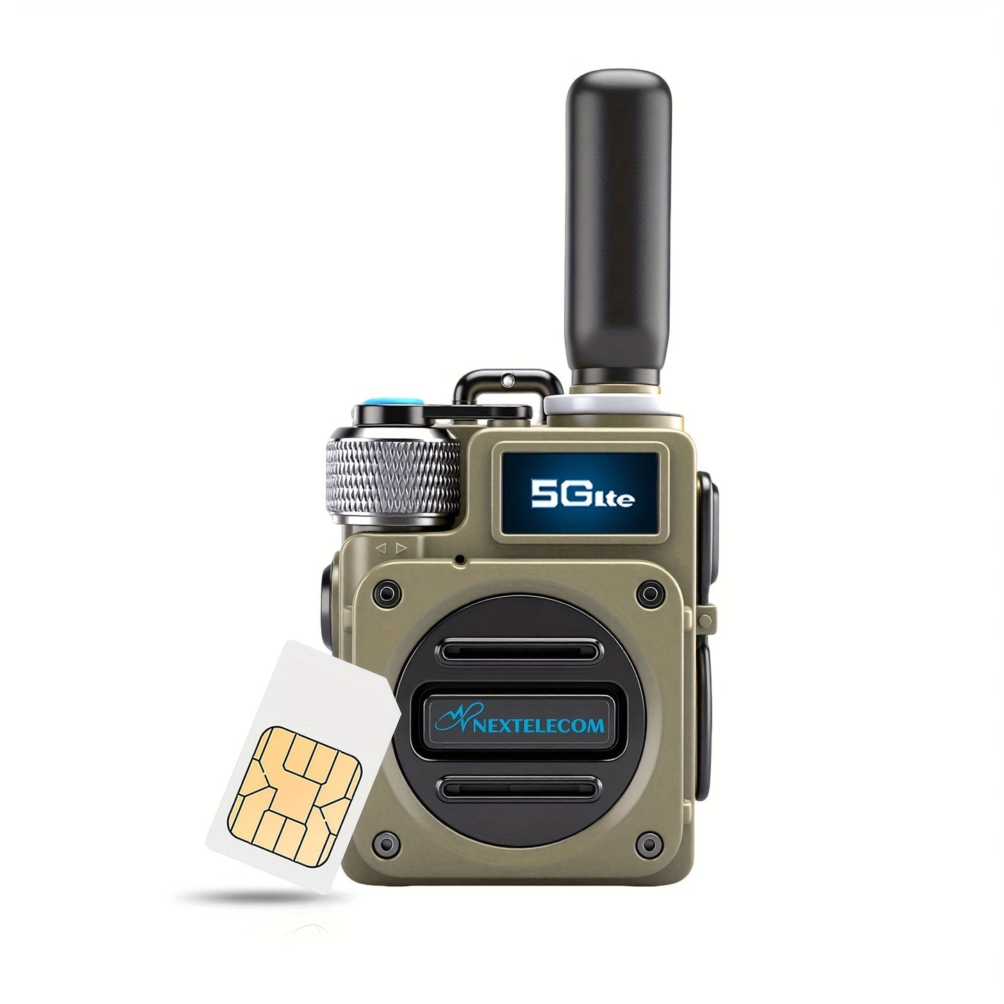 POC Walkie Talkies Long Range Two-Way Radio with SIM Card – No Monthly Fee, 5000-Mile Nationwide Coverage, Shock & Dust Proof for Truckers, Construction, Camping & Hunting
