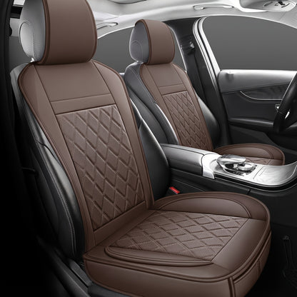 Car Seat Covers Front Pair – Universal Fit Bucket Seat Protector, Anti-Slip Full Surround High-Back Design, 15 Colors, Fits Cars SUVs Trucks