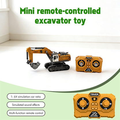 Remote Control Excavator Toy Set for Kids with Metal Shovel Bucket LED Lights & 1200mAh Rechargeable Battery – 2.4GHz RC Construction Vehicle for Boys Ages 6+, Birthday Christmas Gift, Multi-Vehicle Options