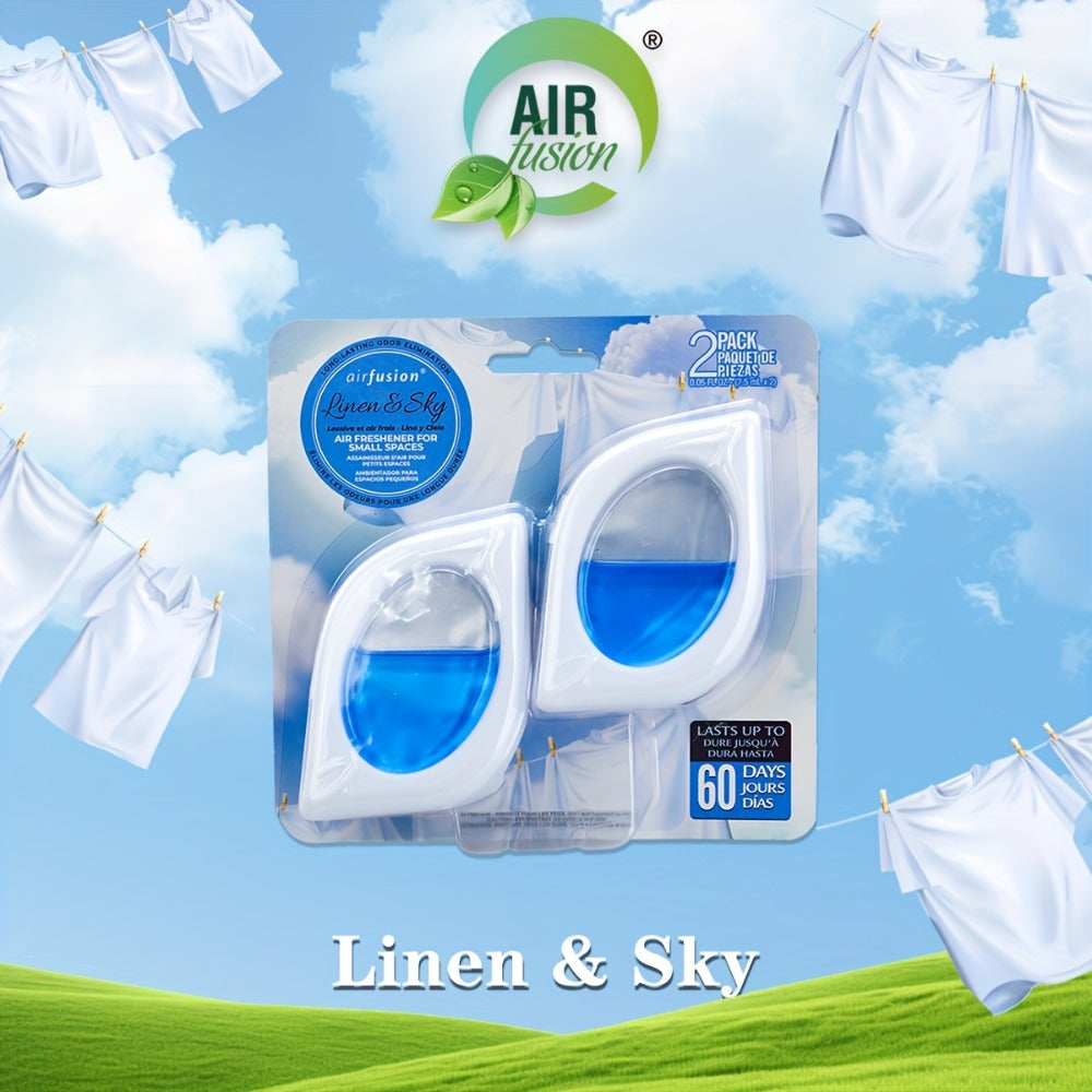 Air Freshener Odor Eliminator for Home Closet Bathroom Pets Small Space 0.25oz Up to 30 Days 6 Scents Eucalyptus Lavender Hawaiian Peach Black Ice Linens Sky 2 6 or 12 Pack
