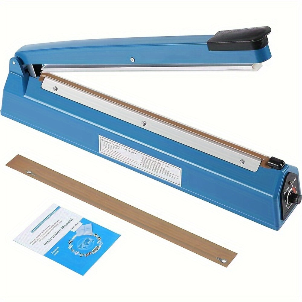 Impulse Heat Sealer 8" & 12" | Adjustable Temperature Poly Bag Sealing Machine for Plastic, Mylar, PE & PP Bags – Portable Manual Heat Sealer for Home, Restaurant, Retail & Food Storage