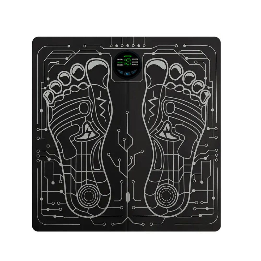 EMS Foot Massager Pad with TENS Therapy – Portable Electric Foot Massage Machine, Reusable Pad, Multiple Mode Adjustment, Pain Relief for Plantar Fasciitis & Tired Feet