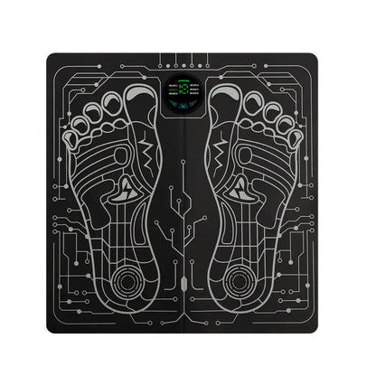 EMS Foot Massager Pad with TENS Therapy – Portable Electric Foot Massage Machine, Reusable Pad, Multiple Mode Adjustment, Pain Relief for Plantar Fasciitis & Tired Feet