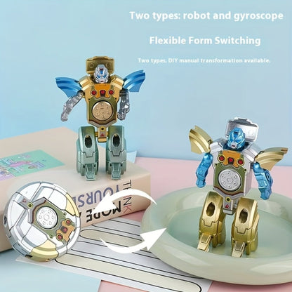 Deformation Robot Fingertip Gyro Fidget Spinner – Creative Finger Gyroscope Toy for Kids & Adults | 12/21/30 Pack Bulk Set, Stress Relief Gift