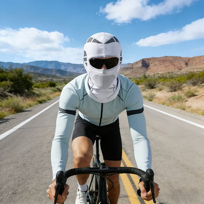 Windproof Neck Gaiter Face Mask 2 Pack – Breathable Knit Nylon Full Face Scarf Head Cover for Cycling, Skiing, Motorcycle & Outdoor Winter Sports, UV Protection Balaclava (Black)