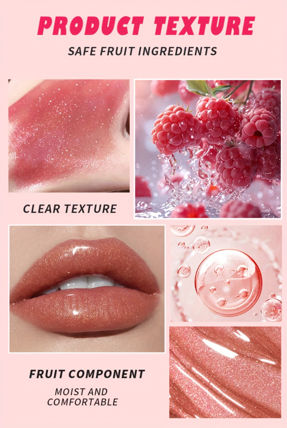 pH Color Changing Lip Balm Set 6pcs 6 Fragrances — Deep Moisturizing Brightening Glossy Tinted Lip Care, 0.51oz Each, Valentine's Day Birthday Holiday Beauty Gift Set for Women & Teens