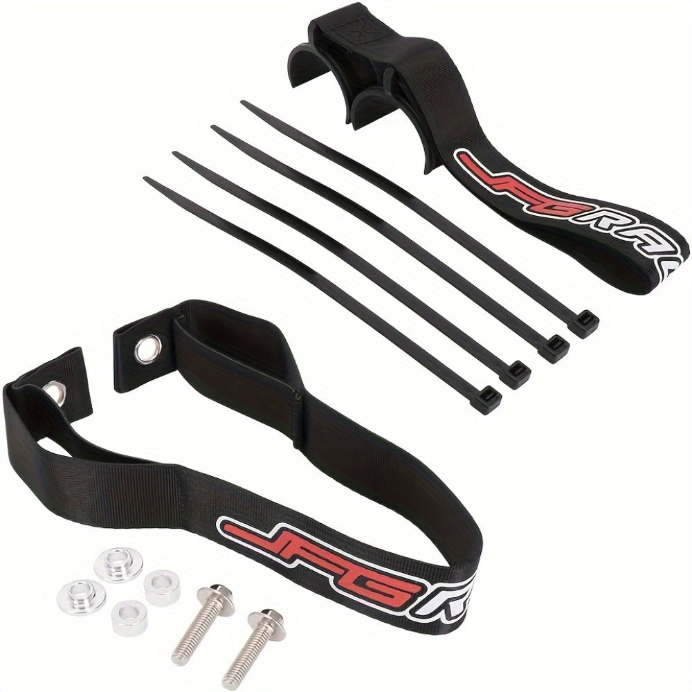 Motorcycle Recovery Tow Strap Set – Adjustable Front & Rear Nylon Straps for Off-Road Dirt Bikes, Motocross & Trail Riding, Heavy-Duty Pull Belt for Stuck Bike Recovery