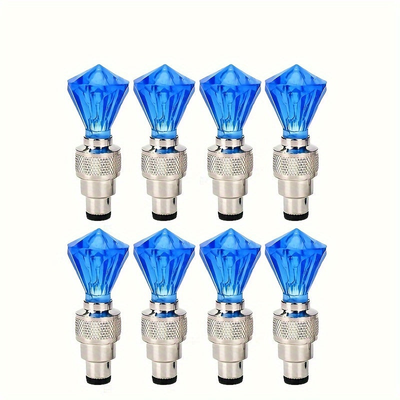 LED Breathing Light Tire Valve Caps – Running Horse & Wind Fire Wheel Light Effect for Car & Motorcycle Wheels