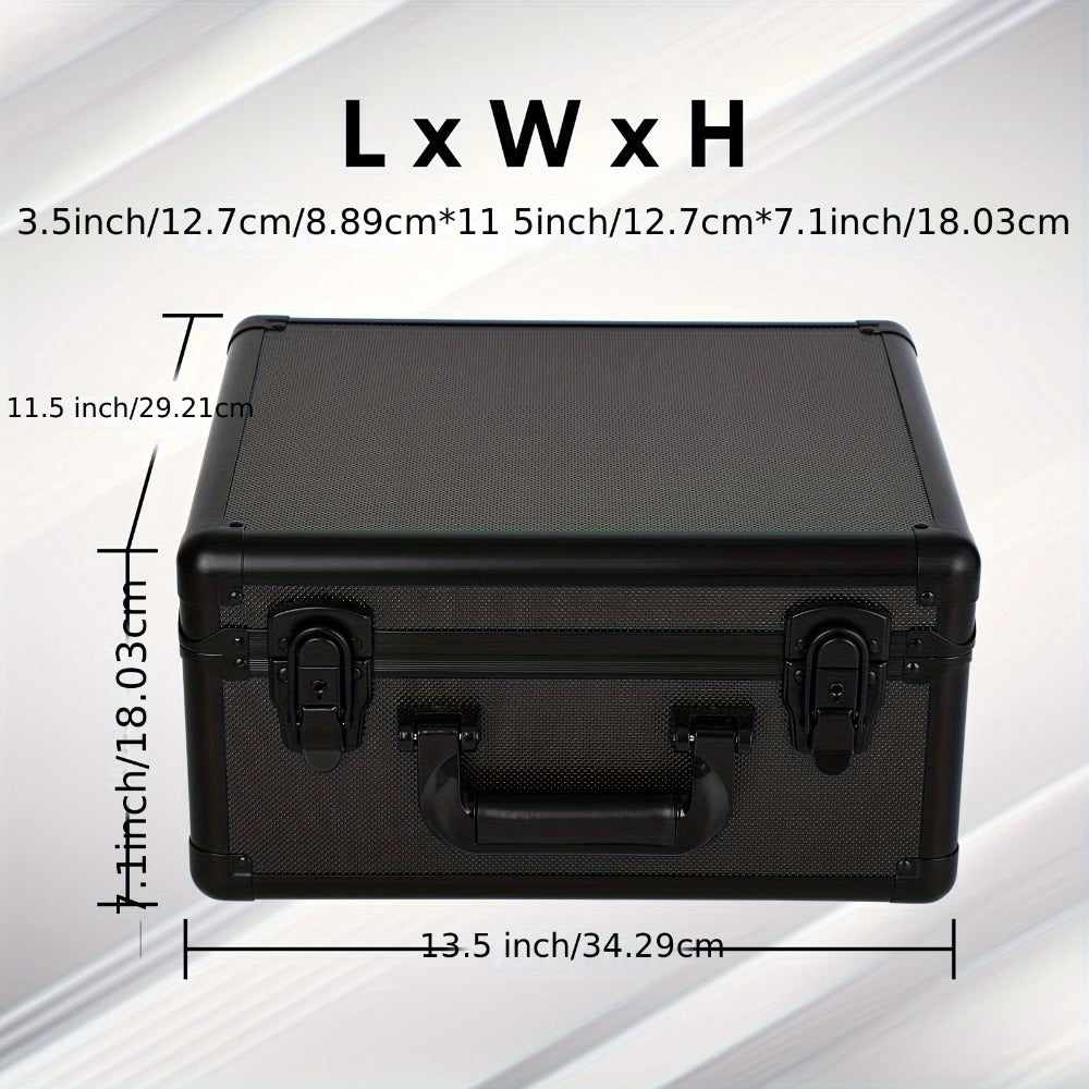 Graded Card Slab Storage Box 3-Compartment for PSA BGS FGS SGC – Premium Black Carrying Case 13.5x11.5x7.1 Inch Protects Slabs and Sleeved Cards, Trading Card Collector Organizer
