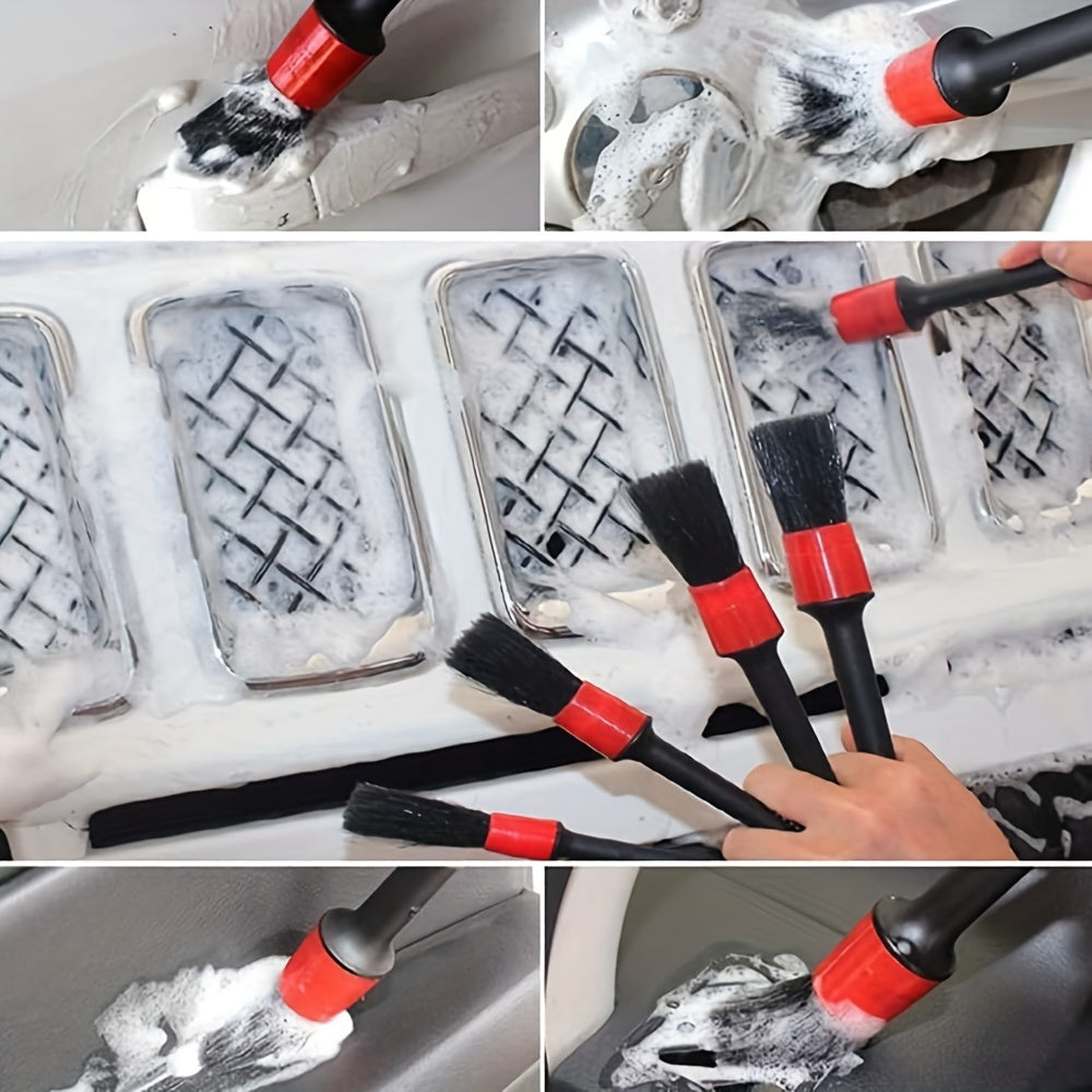 Car Detailing Brush Set The Ultimate Auto Cleaning Kit for Vents Gaps Maintenance Car Air Outlet Detail Clearance Brush