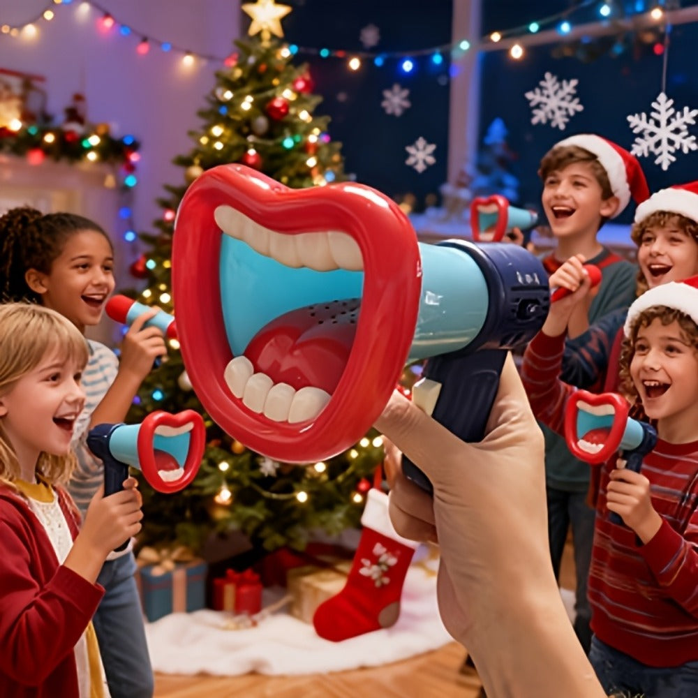 Voice Changer Megaphone Toy for Kids – Funny Big Mouth Handheld Megaphone with Multi Sound Effects, Novelty Prank Toy for Birthday Party, Christmas Gift, Interactive Game Prop