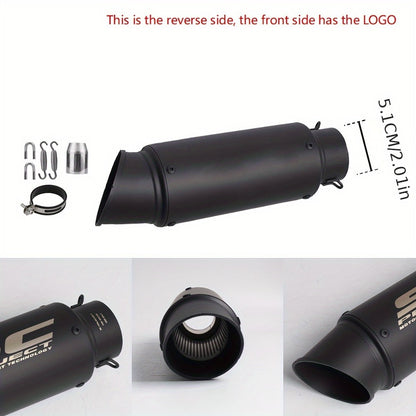 Motorcycle Exhaust Pipe 51mm & 60mm - Stainless Steel Slip-On for NMAX 125/155, Suzuki GSX650F, GSX1250 & GSX650R | Performance Exhaust Upgrade