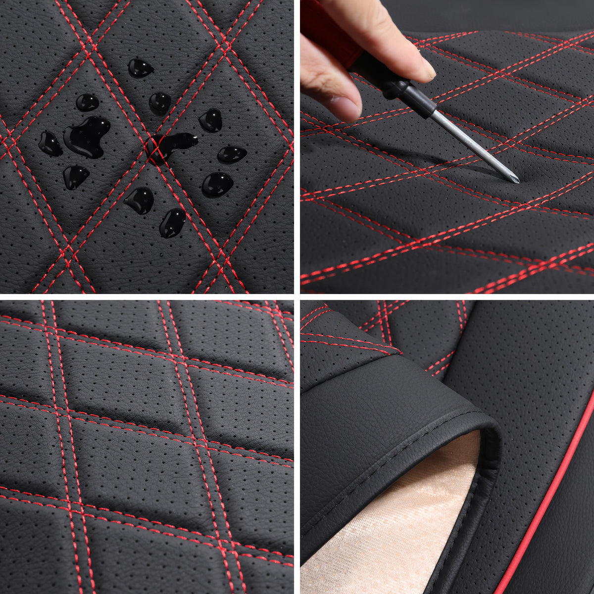 Front Seat Covers for Cars, Universal Fit Bucket Seat Protector Set, Full Surround High-Back Design, Anti-Slip Backing, Easy to Install, Fits Most Cars, SUVs & Trucks