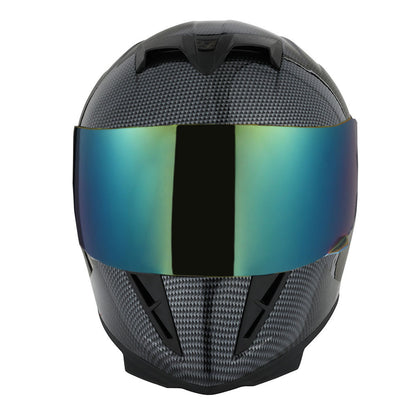 Motorcycle Full Face Helmet with Tinted Shield & Spare Clear Shield Quick Release Buckle Lightweight Aerodynamic Removable Washable Interior, Multiple Colors S M L XL