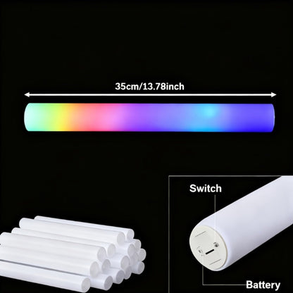 LED Light Up Foam Glow Wands 27/30 Pack – Multi-Color Flashing Glow Sticks for Party Supplies Weddings Birthdays Christmas Graduation Camping Outdoor Celebrations